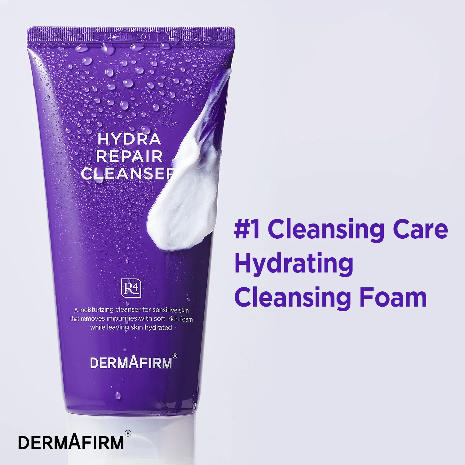 Успокояващ почистваш продукт Hydra Repair Cleanser R4 Perilla Purple, 150мл, Dermafirm